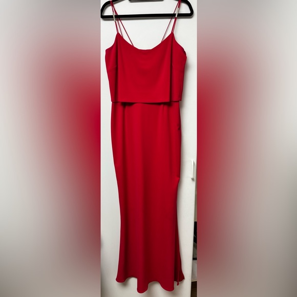 Laundry by Shelli Segal - Red Gown with studded straps - Picture 1 of 2